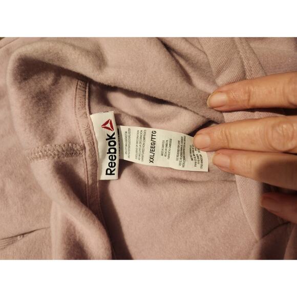 Reebok Women's Hoodie Lavendar XXL Front Zipper Pocket - Picture 3 of 3